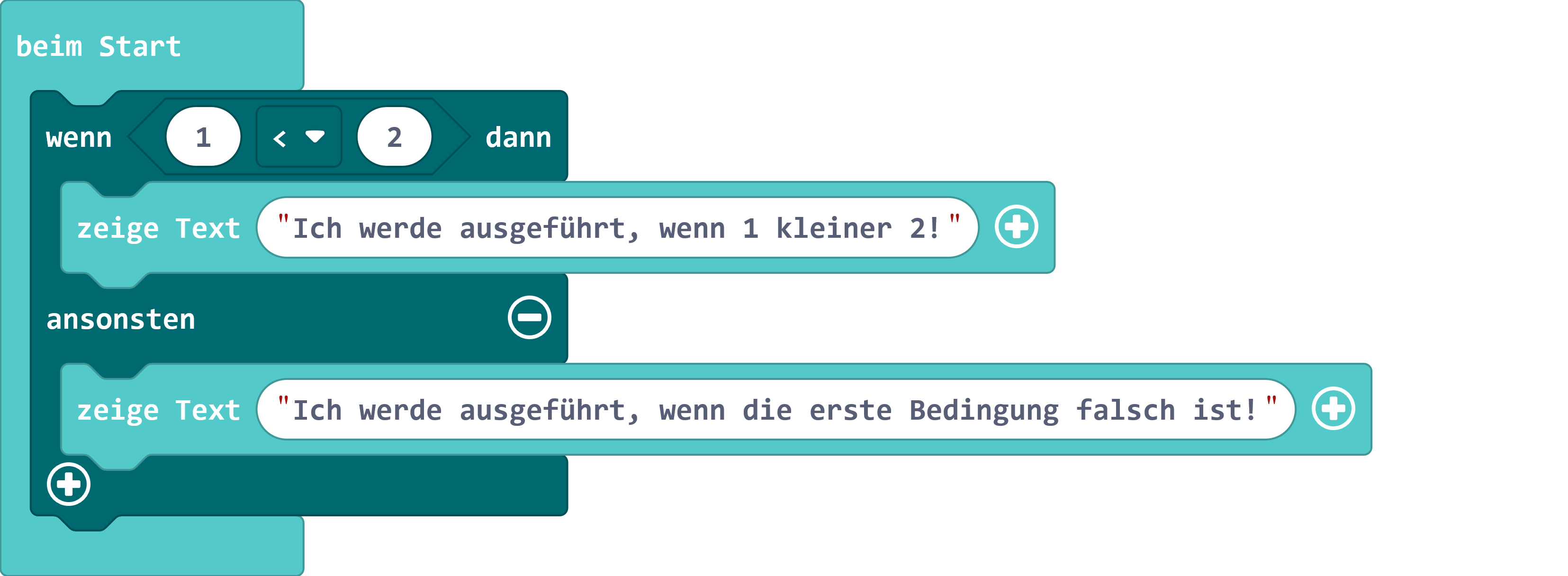 Entscheidung mit einem Zahlenvergleich