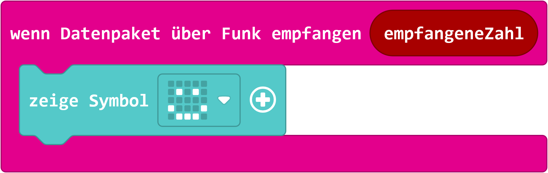 Beim Empfang erscheint ein Lächeln