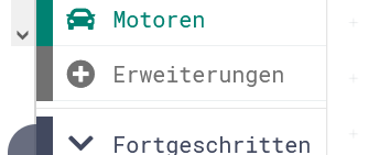 Erweiterungen im MakeCode-Editor