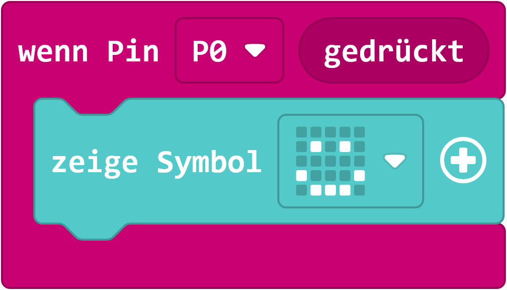 Auf eine Berührung an Pin 0 reagieren