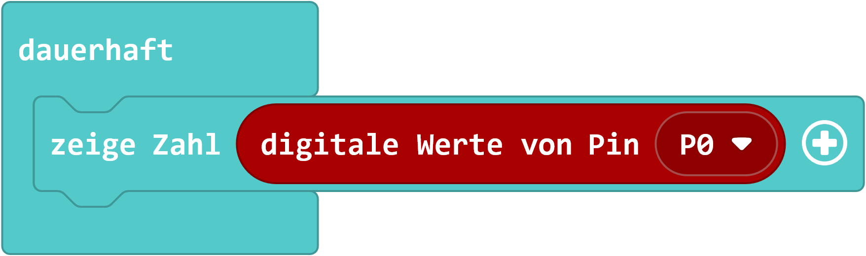 Den Taster an Pin 0 abfragen